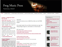 Tablet Screenshot of frogmusic.com